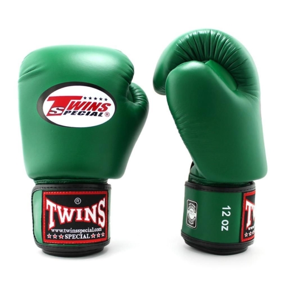 Gants de Boxe d'entrainement TWINS BG Vert foncé